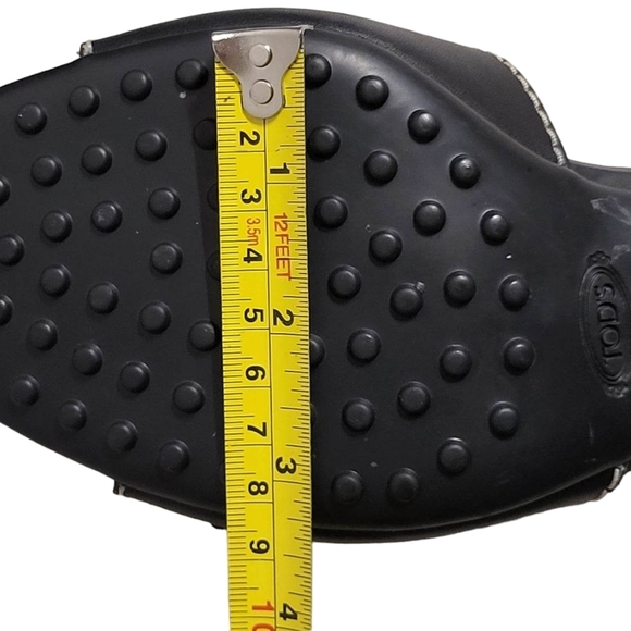 TOD'S Black Leather MULES SZ 9 - Picture 6 of 14